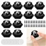 ADERTOS 12PCS Mini Roulette Auto-Adhésive Mini Roulettes Pivotantes Universelles Roulettes Pivotantes À 360 Degrés Petites Roule