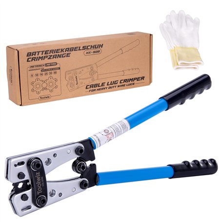 Toolwiz pince a sertir - Réglable professionnelle multicouche Cliquet de sertissage pince pour cosses de electrique câble AWG 10