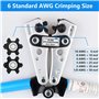 Toolwiz pince a sertir - Réglable professionnelle multicouche Cliquet de sertissage pince pour cosses de electrique câble AWG 10