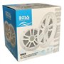 KIT Set for Boss Audio Systems MR6W 2 Double Cone Marine Speakers 6.5" 16.50 cm 90 Watt rms 180 Watt Max Waterproof White, per P