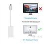 YMY Adaptateur USB Type C vers Mini DisplayPort, Convertisseur 4k@60hz Prend en Charge Les périphériques USB-C avec Mode DP/Alt 