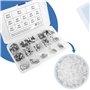 BGTXINGI 400pcs acier inoxydable n ° 13 e clip ring m1.5 à M15 Kit combiné de rondelles de bague de fixation externe