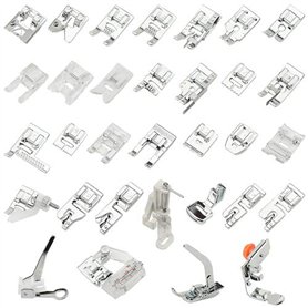 TOVOT 32 Pièces Pieds-de-biche de Machine à Coudre Accessoires de Machine à Coudre pour Singer Brother