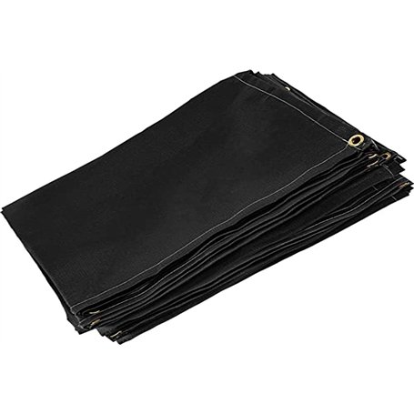 Mophorn Couverture en fibre de verre 6 x 10 PI Ignifugation soudure Bouclier de sécurité pour gas station noire protéger contre