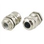 sourcingmap 2pcs presse-étoupe M12 3.0-6.5mm en acier inoxydable connecteur étanche