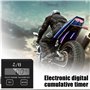 Tachymètre numérique pour tronçonneuse : tachymètre inductif petit tachomètre moteur étanche avec compteur d'heures batterie rem