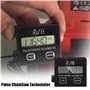 Tachymètre numérique pour tronçonneuse : tachymètre inductif petit tachomètre moteur étanche avec compteur d'heures batterie rem