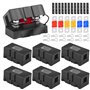 SPORWAY 6Pcs ANS Porte Fusible : Porte Fusible de Voiture et 6 Méga Fusibles (2 * 40A