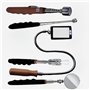 Lelukee 5 Miroir d'inspection Flexible télescopique avec Lampe de Poche LED