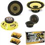 SYSTÈME 2 RUES PYLE PLG6C 6,5" HAUT-PARLEUR DIFFUSANTS DE 400 WATT RMS ET 800 WATT MAX KIT 16,50 CM 165 MM AVEC DU WOOFER, TWEET