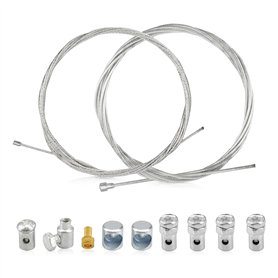 2pcs 2M kit de réparation universel câble d'accélérateur câble de changement de vitesse câble d'embrayage vélo scooter cyclomote 2pcs 2M kit de réparation universel câble d'accélérateur câble de changement de vitesse câble d'embrayage vélo scooter cyclomote