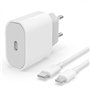 Chargeur Rapide USB C 20W avec Câble USB C vers Lightning 1m Certifié MFi pour iPhone 14/14 Pro/14 Pro Max/14 Plus/13/12/11/SE/X