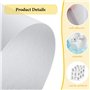 6PCS A4 (29,7x21cm) Stabilisateur Broderie Autocollant Soluble - Papier Broderie Soluble Imprimable pour, idéal pour la Broderie
