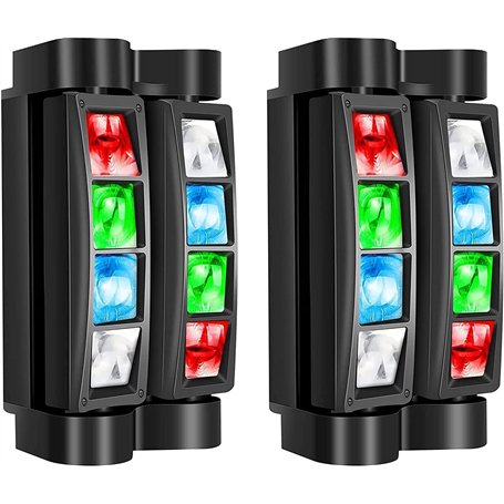 BETOPPER Lyre LED Jeux de Lumière Soirée DJ RGBW Lumière Disco Professionnel 45 W DMX Tête Mobile Eclairage Scène 7/15CH Lampe S