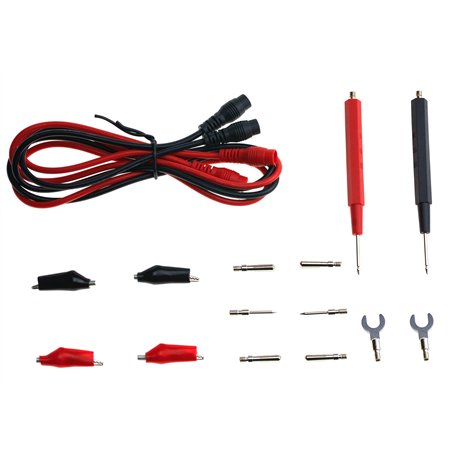 FamilyMall Kit sonde multimètre testeur de câble numérique avec pince alligator