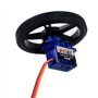Geekstory Feetech FS90R Lot de 4 micro servomoteurs rotatifs à 360 degrés + roue de pneu RC pour Arduino Micro:bit