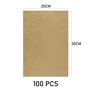 Lot de 100 Feuilles de Papier Sulfurisé Antiadhésif (Marron)