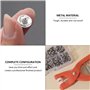 MEMOFYND Lot de 100 paires de boutons pression en métal avec 1 pince à pression pour coudre des vêtements, du cuir, des jeans