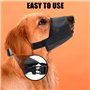 1 masque pour chien avec 1 sifflet, masque réglable pour chien, muselière de sécurité respirante pour chien, muselière anti-mors