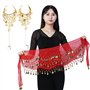 COACOM 1 chaîne de taille pour danse du ventre avec 2 bracelets