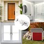 2 verrous en aluminium blanc (2" et 3"), kit de verrous en aluminium blanc, loquets en aluminium, portes de chambre et portes in