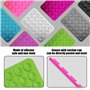 COACOM Lot de 8 ventouses en silicone - Support carré pour téléphone portable - Ventouse unilatérale en silicone - Convient pour