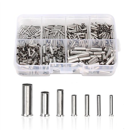 Lot de 600 manchons de câble non isolés pour connexion de fils ou électriques (0