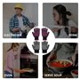 Lot de 2 Paires de Gants Résistants à la Chaleur - Protection Contre le Feu, Isolés, Antidérapants pour Cuisine, Cuisson, Barbec