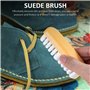 Kit d'entretien 3 pièces pour daim - Brosse à chaussures en daim - Brosse à cirage - Brosse en nubuck - Gomme - Entretien du dai