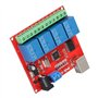 module de relais 4 canaux Ordinateur USB Smart Switch Controller Module de relais