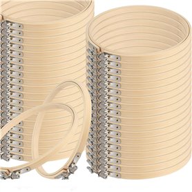 FUNSUEI Lot de 30 cercles à broder ronds en bambou de 18 cm