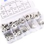 CYH 360 Pièces Rondelles Plates en Acier Inoxydable Assortiment Kit, M2 M2.5 M3 M4 M5 M6 M8 M10 M12 Rondelles Metal pour L'étanc