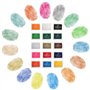 iwobi Tampons Encreurs, 15 Encreurs Couleurs pour Tampons Coussins Encreurs d'empreintes Digitales pour Peinture Scrapbooking