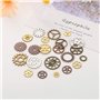 DAHI 150g steampunk antique engrenages pendentif horloge roue de roue pour l'artisanat, couleurs mélangées - Roues pour DIY Arti