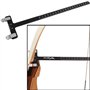 POFET 32.6cm Pro Archery T Ruler Bow Square pour Les arcs Classiques et d'arc à poulies