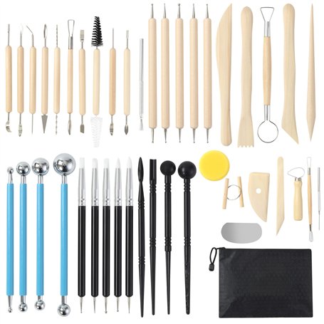 43pcs Outil de Poterie Sculpture Argile Burin Modelage