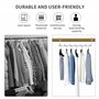 8 Pcs Cintre Gain De Place，Multifonctionnel Cintre Métallique Magique，Organisateur de Cintres Antidérapant，Cintres Gain De Place