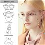 6pcs Chaîne de lunettes lanière de lunettes Cordon Lunettes Perles Lunettes à chaînes perlées chaîne de masques chaîne de lunett