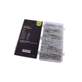 555 pièces goupilles Assortiment de goupilles en acier Goupille de sécurité Goupille de sécurité Convient aux boulons de verroui