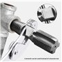 Endommagé vis Extracteurs Dénudés, Kit d'extracteurs de vis tarauds 1/2" et 3/4", Extracteur de Vis à Double Tête, pour enlever