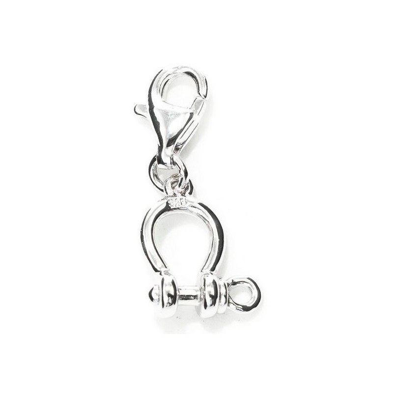 Perle de verre Femme Xenox CHARM_MOSQUETON Argent (1 cm)