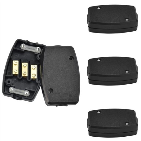 SPEACOUR 4 PCS Electrique Boîte de Jonction 13A 250V Boîtier de Raccordement en Plastique Boîte de Dérivation Etanche pour Élect