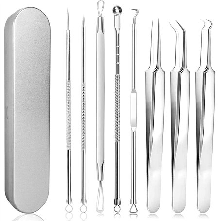 8 Pcs Kit d'Extracteur Point Noir