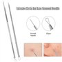 Aiguille d'Outils en Acier Inoxydable Eliminer Blackhead Kit Tire Comédons