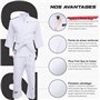 Starpro Judo Kimono Gi 250 grammes - Mélange de Coton de qualité supérieure - Blanc - Judogi pour l'entraînement et la compétiti