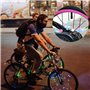 YanBous Lot de 108 perles pour rayons de vélo - Accessoire coloré pour vélo - Perles lumineuses pour rayons de vélo-Perles réflé