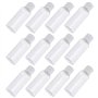 Lot de 12 flacons vides en plastique de 50 ml avec couvercle rabattable pour émulsion de gel