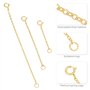 SUPVOX 3 Pcs ChaîNes Rallonges En Argent Sterling 925 Plaqué: 3cm 5cm 8cm rallonge collier - bracelet argent 925 femme, Diy Acce