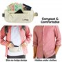 Boxiki Travel Ceinture d'argent cachée pour Homme et Femme – Sac Banane avec Blocage RFID pour Passeport, Portefeuille et téléph