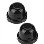Couvercle anti-poussière de lumière LED, 2Pcs 70mm Voiture en Caoutchouc Noir Boîtier Anti-poussière de Phare LED Boîtier Joint 